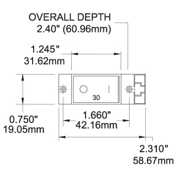 A-Series Blue Sea Systems Flat Rocker Double Pole 15A Circuit Breaker