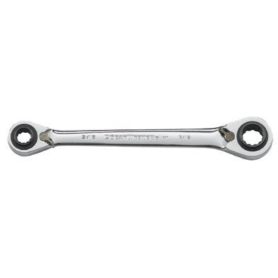Double Box Ratcheting Wrenches Quadbox 9Mmx11Mm 14Mmx15Mm