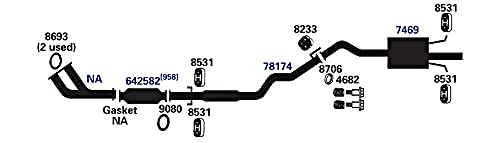 Exhaust Muffler AP Exhaust Products 7469