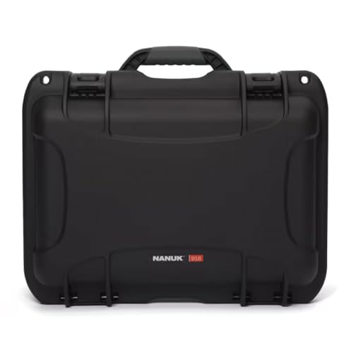 Waterproof Nanuk 918 Hard Case with Custom Foam Insert for 6 Lenses - Black