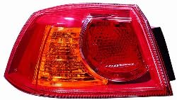 For Mitsubishi Lancer 08-09(09 without Turbo 2 / 0L ENG, 2.4L ENG) / Evo 08 Tail Light Outer Driver Side CAPA | DOT Certified 8330A107 | MI2804100C ACK