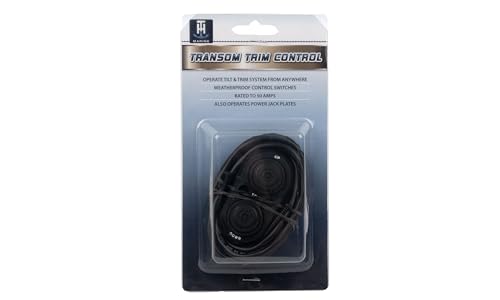 T-H Marine Push Button TTC-1-DP Transom Trim Switch, Black