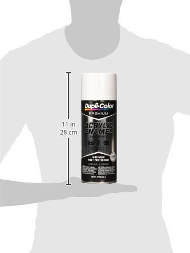 Premium Acrylic Enamel Dupli-Color Spray Paint - Gloss White - 12 oz. Aerosol Can