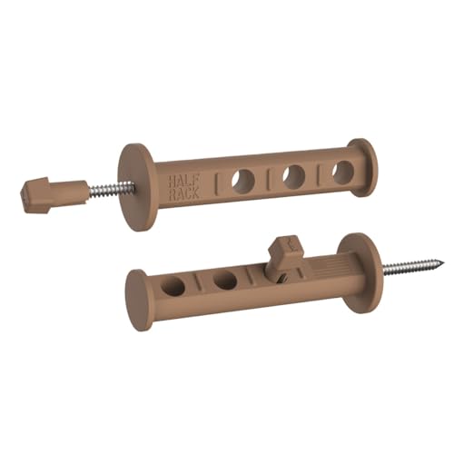 Hunter Gear Hanger Half Rack (2PK) - Hanging Guns, Bows, Boots and More - Made in The USA, Coyote Brown