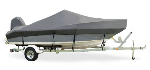 Taylor Made Products Semi-Custom Trailerite Boat Cover for Inshore Fishing Boats with Outboard Motor - Includes Motor Hood, Multiple Sizes and Colors
