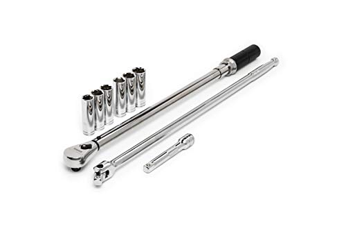 Torque Wrench GEARWRENCH 1/2" Drive Micrometer 30-250 ft/lbs with Tire Changing Accessory Kit - 85878