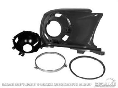 C7ZZ-13008-CR Scott Drake 1967-1968 Headlight Bucket Assembly RH