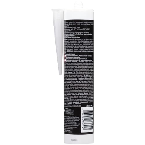 Permatex 33694 1 Minute Gasket Maker The Right Stuff, Fastest Return to Service, Quick setting, High Flexibility,10.1 oz