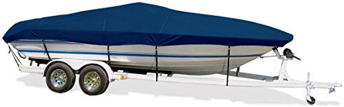Trailerite Taylor Made Products Semi-Custom Boat Cover for Ski Boats with Outboard Motor - Includes Motor Hood, Multiple Sizes and Colors