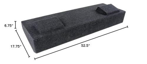 Dual Bbox 12" Sealed Carpeted Subwoofer Enclosure - Fits 2007 - 2013 Chevrolet / GMC Silverado / Sierra Crew Cab