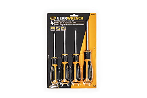 4 Pc. GEARWRENCH Square Dual Material Screwdriver Set - 80065H