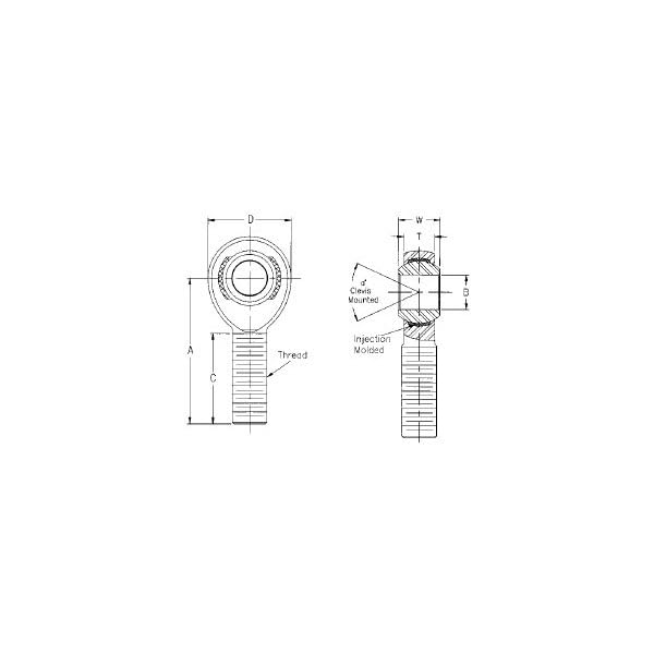 QA1 X Series XMR16-1 Rod End, Chromoly, 2-Piece, 1-14 RH UNS