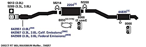 Exhaust Tail Pipe AP Exhaust Products 44835
