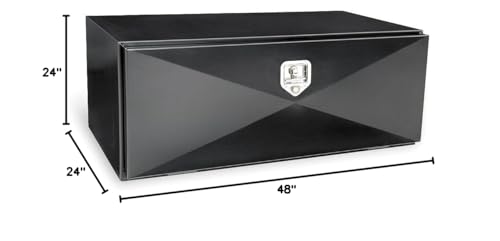 24" Tall JOBOX Black Steel Underbed Box 752982
