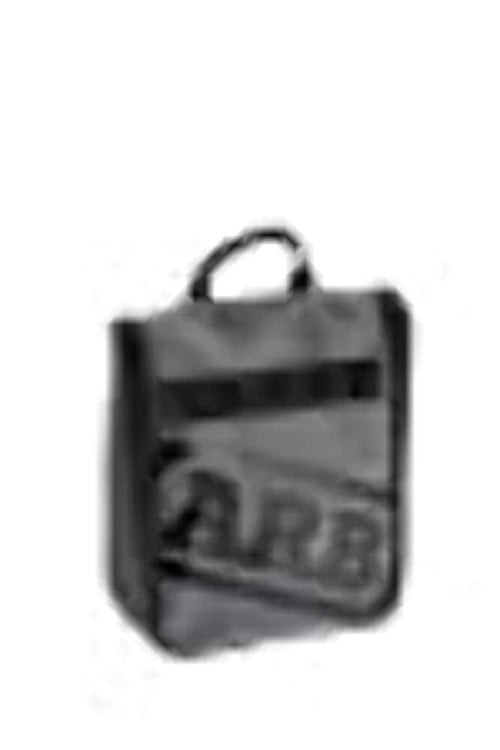 ARB Charcoal Finish Toiletries Bag w/Red Highlights PVC Outer Shell Mesh Pockets Mirror (ARB4209)