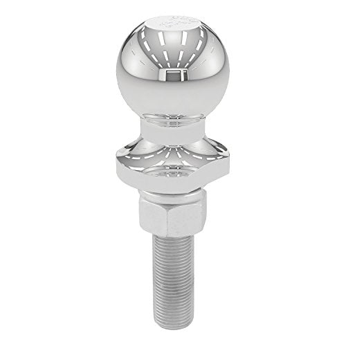 CURT Chrome Trailer Hitch Ball 40071, 2,000 lbs, 1-7/8-Inch Diameter, 3/4 x 3-Inch Shank