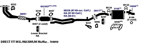 Exhaust Muffler AP Exhaust Products 709010