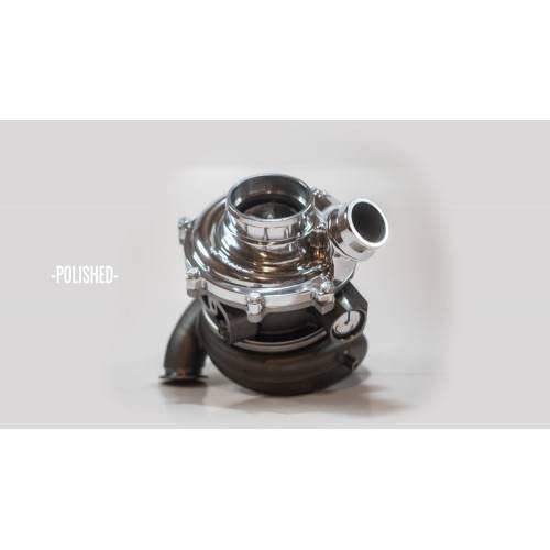 Drop in No Limit Fabrication Factory Replacement Turbo Charger for 6.7 Ford Power Stroke 64mm Compressor 67 Turbine with Whistle Option, Polished