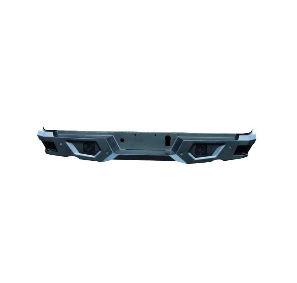 Heavy Duty Black Horse Armour Rear Bumper Matte Black Compatible with 19-24 Silverado 1500|2022 Silverado 1500 LTD|19-24 Sierra 1500|20-24 Silverado 3500 HD|20-24 Silverado 2500 HD-ARB-SI25-20