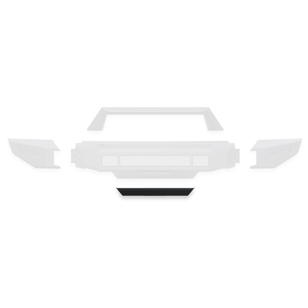Armour II Heavy Duty Black Horse Modular Front Bumper Skid Plate Only Matte Black Compatible with 2016-2018 Chevrolet Silverado 1500|2019-2019 Chevrolet Silverado 1500 LD-AFB-SI17-SK