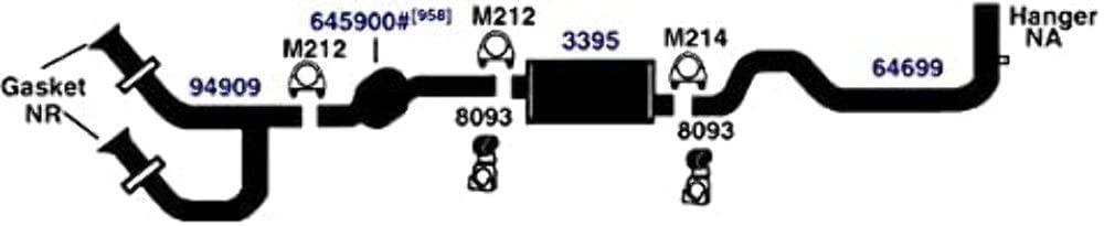 Exhaust Tail Pipe AP Exhaust Products 64699
