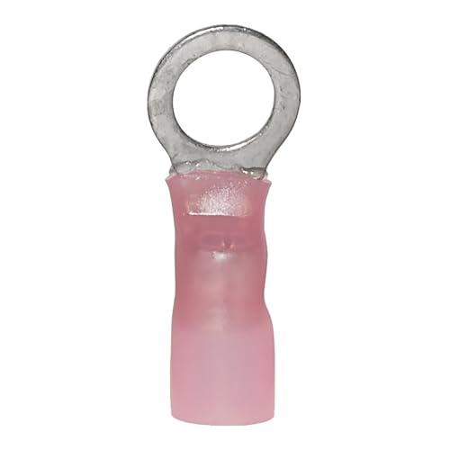 Heat Shrink Ring Terminal Ancor 321725, #8 1/2", 25pc
