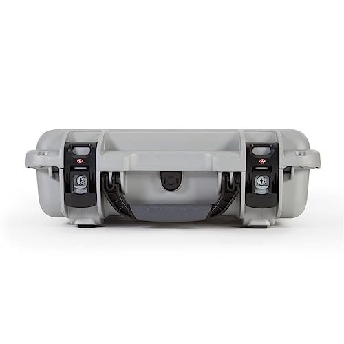 Waterproof Nanuk 923 Hard Case Empty with Incorporated TSA Approved Travel Lock Latches - Silver (923-0005)