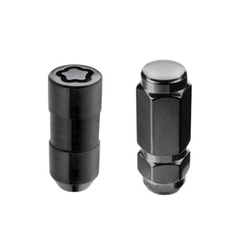 Cone Seat Style McGard 84844 Black (9/16" - 18 Thread Size) Wheel Installation Kit for 8-Lug Vehicle