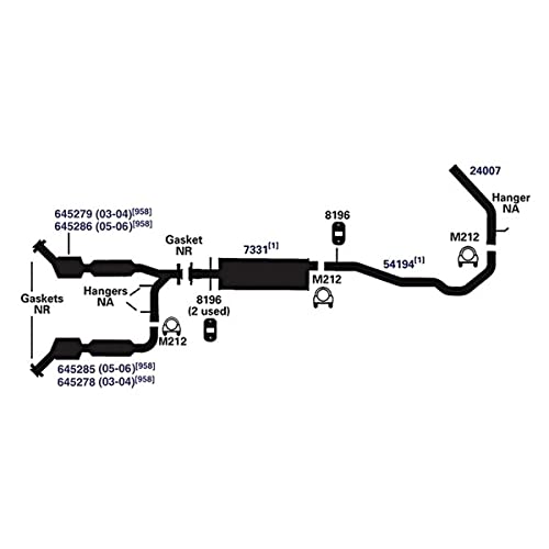 Exhaust Muffler AP Exhaust Products 7331