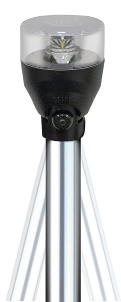 Light Armor All-Round Articulating Light 54" attwood 5530-54A7 Light Armor All-Round Articulating Light 54", Silver
