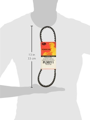 Gates Premium PL30211 PowerLink Continuously Variable Transmission (CVT) Scooter Belt