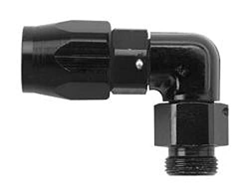 90 Degree Fragola -6AN x Hose End x 1/4 NPT - Black