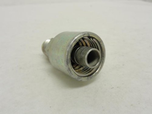 MegaCrimp Gates 8G-8MS Couplings, Male SAE 45 Flare, Zinc Plated Carbon Steel, 2.89", 1/2" ID