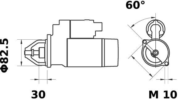 Starter Mahle - MS313