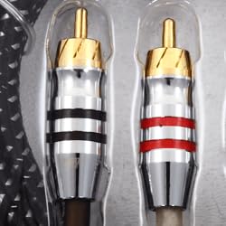 Mono RCA Signal Cable Sundown Audio RCA-SAZ2CH9 – 9ft Twisted Pair, Dual Shielded OFC Copper with Braided Foil, High-Grip Connectors for Noise-Free Car Audio