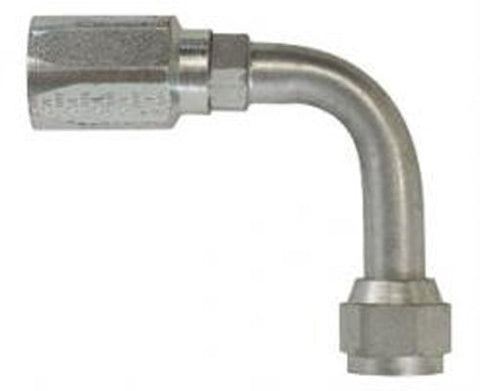 Gates Field Attachable 12C5-12RFSX90L for C5C, C5D and C5M Hose, Female SAE 45 Flare Swivel, 90 Bent Tube, Steel, 5/8" ID