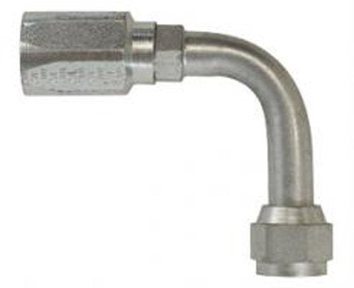 Gates Field Attachable 12C5-12RFSX90L for C5C, C5D and C5M Hose, Female SAE 45 Flare Swivel, 90 Bent Tube, Steel, 5/8" ID