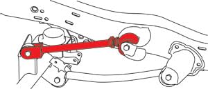 ADJUSTABLE LEFT FRONT UPPER ARM