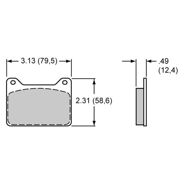 WILWOOD 7912-30 Pad, Pl, 49 Thick, Axle Set