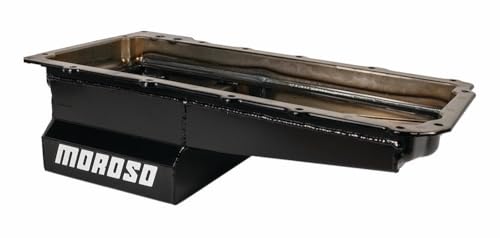 Moroso Steel Oil Pan 20141, Fits GM LS Engines w/early GM Swaps, Remote Oil Filter Design