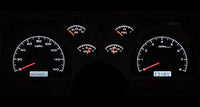 VHX System-Silver Alloy Style Face Compatible with 1990-92 Chevy Camaro w/White Display