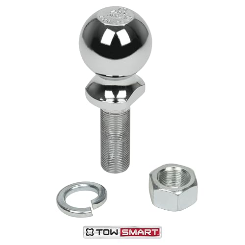 Class IV TOWSMART Chrome Trailer Hitch Ball, 6,000 lb., 2-5/16 in. Ball Diameter, 1 in. x 3 in. Shank