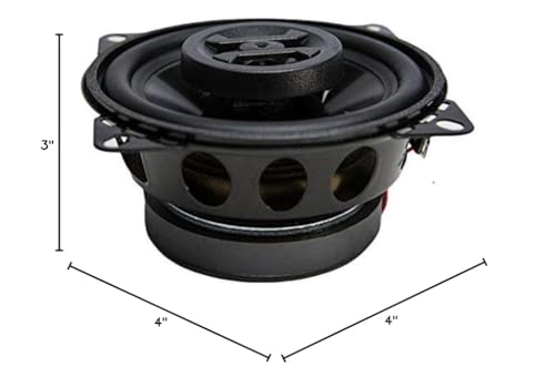 Hifonics ZS4CX Zeus 4 Inch 2 Way 175W Car Audio Coaxial Speakers with Mylar Dome Tweeter and Alpha Cellulose Poly Woofers, Pair