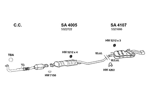 Muffler, Rear ANSA (SA4107)