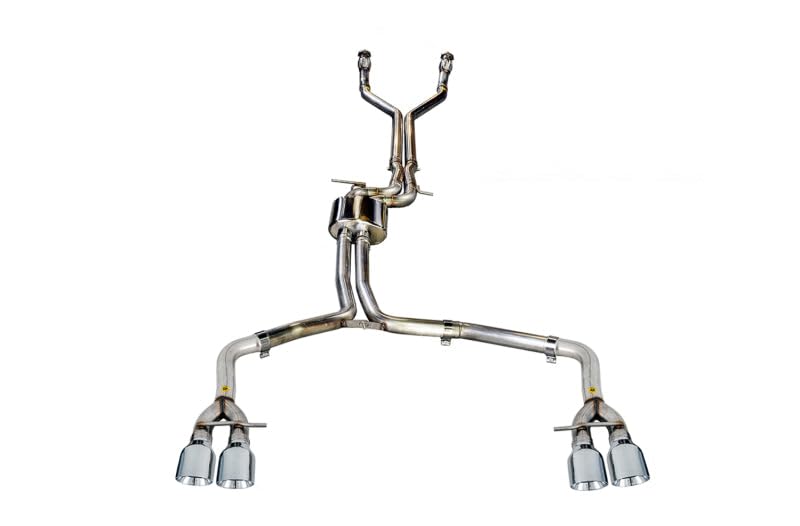 Audi AWE Tuning C7 / C7.5 S6 4.0T Track Edition Exhaust - Chrome Silver Tips - 3020-42042