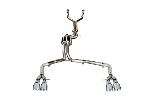 Audi AWE Tuning C7 / C7.5 S6 4.0T Track Edition Exhaust - Chrome Silver Tips - 3020-42042