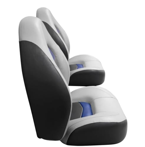 3303-1880 Wise Pro-Angler Series Bass Bucket Seat 2-Piece Set Marble Grey/Blueberry/Charcoal