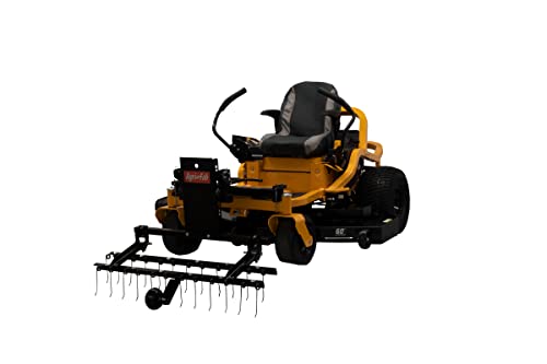 48" Agri-Fab 45-0629 Zero Turn Riding Lawn Mower Front Mount Dethatcher Attachment; 24 Durable Spring Tines, Penetrates and Turns Up Dried Grass, Weeds