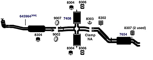 Exhaust Pipe Connector Gasket AP Exhaust Products 9002