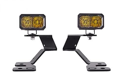 Diode Dynamics Stage Series DD7143 2in LED Ditch Light Kit for 2021 Ford Bronco Sport, Sport Yellow Combo